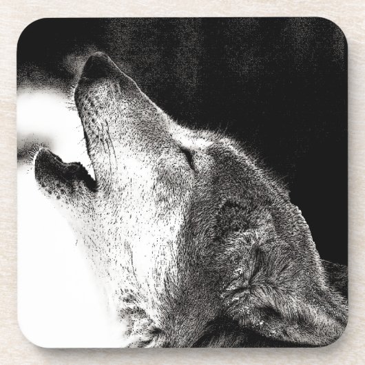 Dessous-de-verre Howling Wolf (Devant)