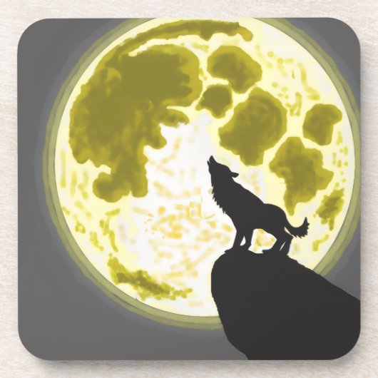 Dessous-de-verre howling wolf (Devant)