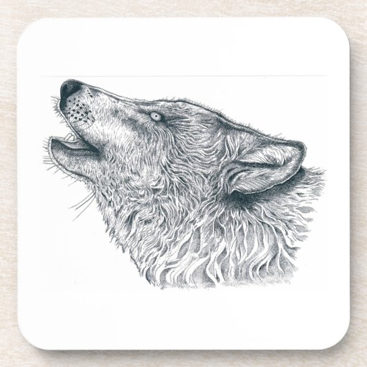 Dessous-de-verre Howling Wolf (Devant)