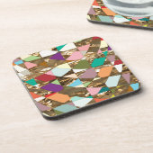 Dessous-de-verre Huile d'or couleur Abstraite (Côté gauche)