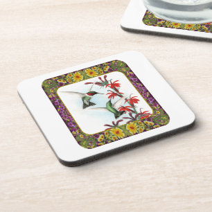 Dessous-de-verre Hummingbirds and Flowers #5