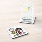 Dessous-de-verre Humour d'attitude de maris et d'épouses (Côté Droit)