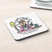 Dessous-de-verre Humour de l'effet secondaire des médicaments (Côté gauche)