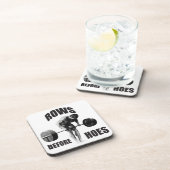 Dessous-de-verre humour de motivation "Body Building" (Côté Droit)