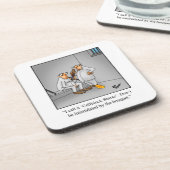 Dessous-de-verre Humour Hilarious "Cellblock Shiraz" Dessous de ver (Côté gauche)