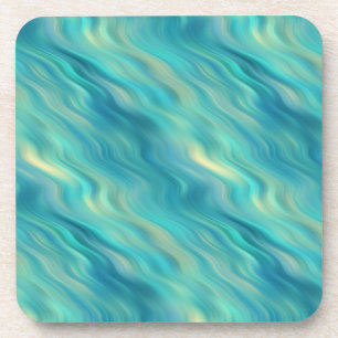 Dessous-de-verre Hydrangea bleu texture ondulée