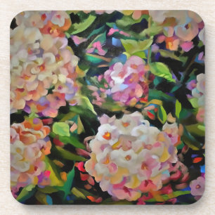 Dessous-de-verre Hydrangea Blossom Art Décoratif Floral Rose