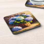 Dessous-de-verre Hydrangea dans le panier Bienvenue (Côté gauche)