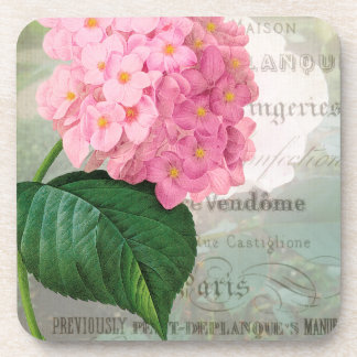 Dessous de verre Hydrangea Rose Redoute