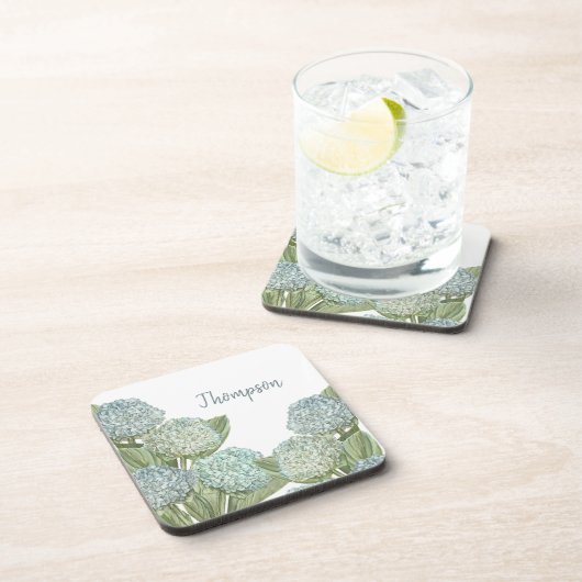 Dessous-de-verre Hydrangée bleue (Côté Droit)