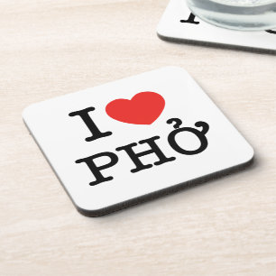 Dessous-de-verre I Heart (Amour) Pho