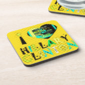 Dessous-de-verre I Heart Hillary Clinton : Graffiti Expression Art (Côté gauche)