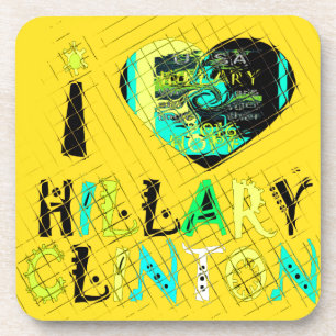 Dessous-de-verre I Heart Hillary Clinton : Graffiti Expression Art