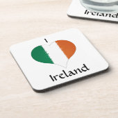 Dessous-de-verre I Heart Ireland Tricolor Drapeau irlandais (Côté gauche)