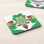 Dessous-de-verre I Love Ethiopia Kaleidoscope - Heartfeel Rasta Art (Côté gauche)