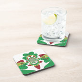 Dessous-de-verre I Love Ethiopia Kaleidoscope - Heartfeel Rasta Art (Côté Droit)