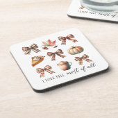 Dessous-de-verre I Love Fall Most All (Côté gauche)