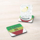 Dessous-de-verre I Love Heart Ethiopie : Drapeau Art Motif (Côté Droit)