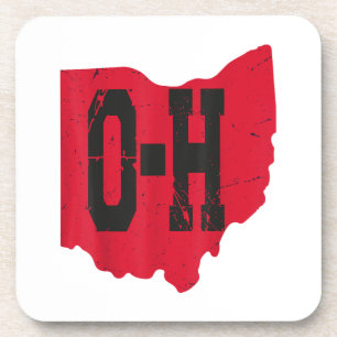 Dessous-de-verre I Love My Ohio Home Script Ohio Buckeye State