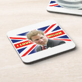 Dessous-de-verre I Love William (Côté gauche)