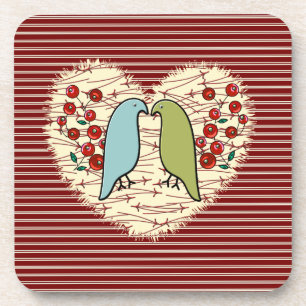 Dessous-de-verre I Love Winter Birds and Berries