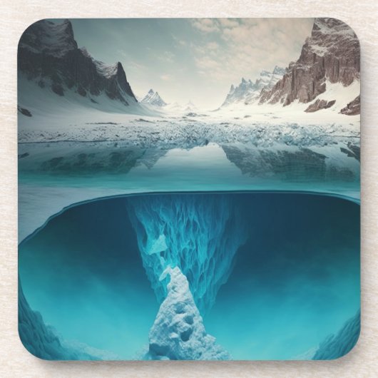 Dessous-de-verre Icy Mountain View (Devant)