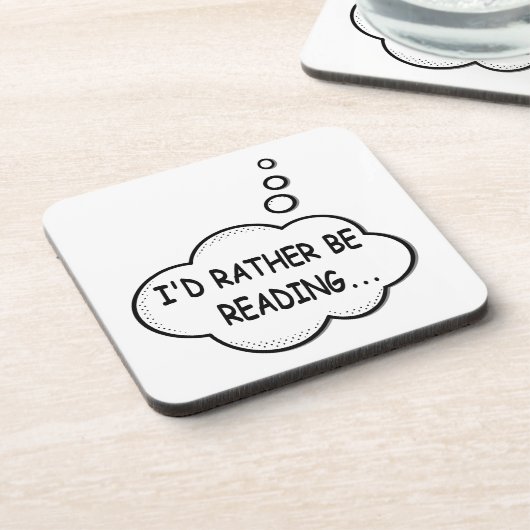 Dessous-de-verre I'd Rather Be Reading (Côté gauche)