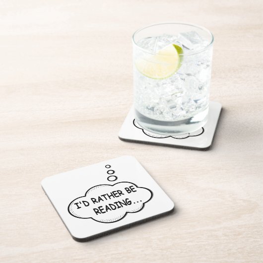 Dessous-de-verre I'd Rather Be Reading (Côté Droit)