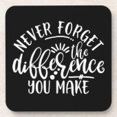 Dessous-de-verre Idée de design d'appréciation de l'enseignant (Devant)