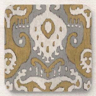 Dessous-de-verre Ikat ocre II