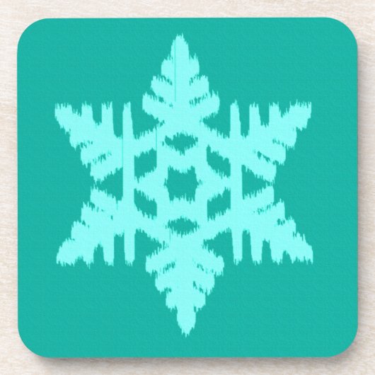 Dessous-de-verre Ikat Snowflake (Devant)