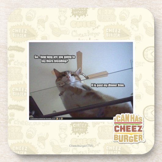 Dessous-de-verre Il a lieu après mon temps de dîner (Devant)