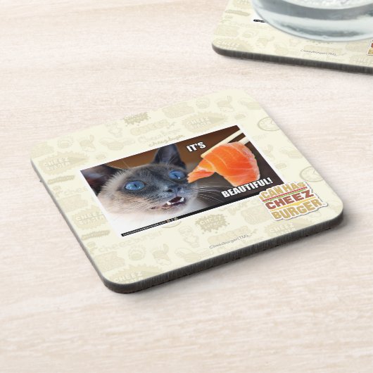 Dessous-de-verre Il est beau ! (Côté gauche)