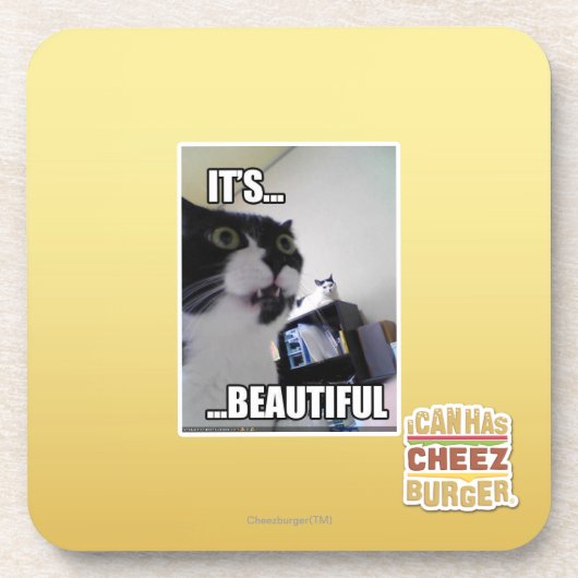 Dessous-de-verre Il est beau (Devant)