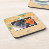 Dessous-de-verre Il est beau ! (Côté gauche)