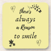 Dessous-de-verre Il y a toujours une raison de sourire (Devant)