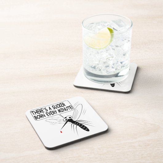 Dessous-de-verre Il y a un pompier né chaque minute (Côté Droit)