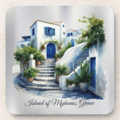 Dessous-de-verre Île de Mykonos, Grèce (Devant)