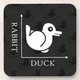 Dessous-de-verre Illusion de lapin de canard