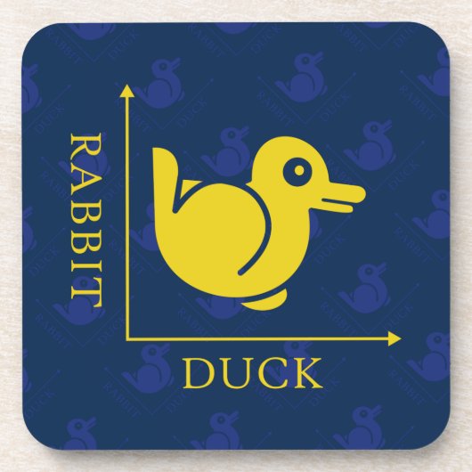 Dessous-de-verre Illusion de lapin de canard (Devant)