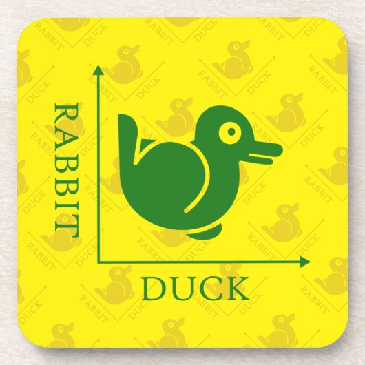 Dessous-de-verre Illusion de lapin de canard (Devant)