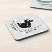 Dessous-de-verre Illusion de lapin de canard (Côté gauche)