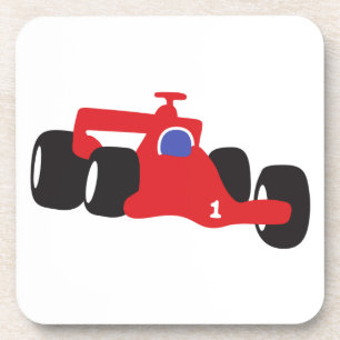 Dessous-de-verre Illustration Auto Racing imprimée sur les t-shirts