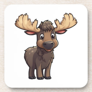 Dessous-de-verre Illustration de cerf de dessin animé