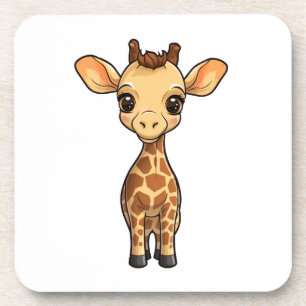Dessous-de-verre Illustration de girafe de dessin animé
