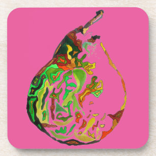 Dessous-de-verre Illustration de l'aquarelle pop art aux fruits à p