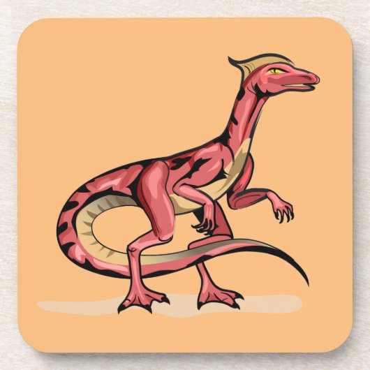 Dessous-de-verre Illustration De Velociraptor. (Devant)