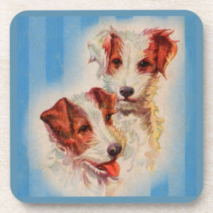 Dessous-de-verre Illustration des terriers CUTE Jack Russell