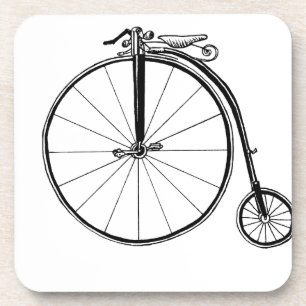 Dessous-de-verre Illustration du vélo Vintage Penny Farthing