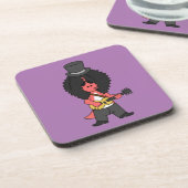 Dessous-de-verre Illustration D'Un Allosaurus Habillé En Étoile Roc (Côté gauche)